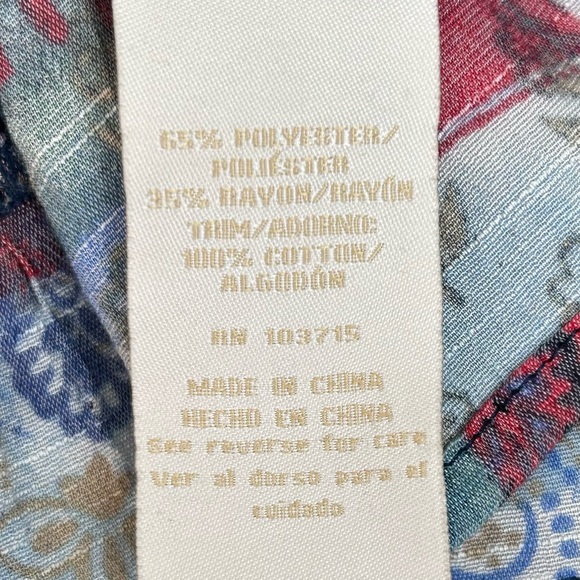 Hope & Harlow Multicolored Sleeveless Peasant Top - Picture 9 of 11